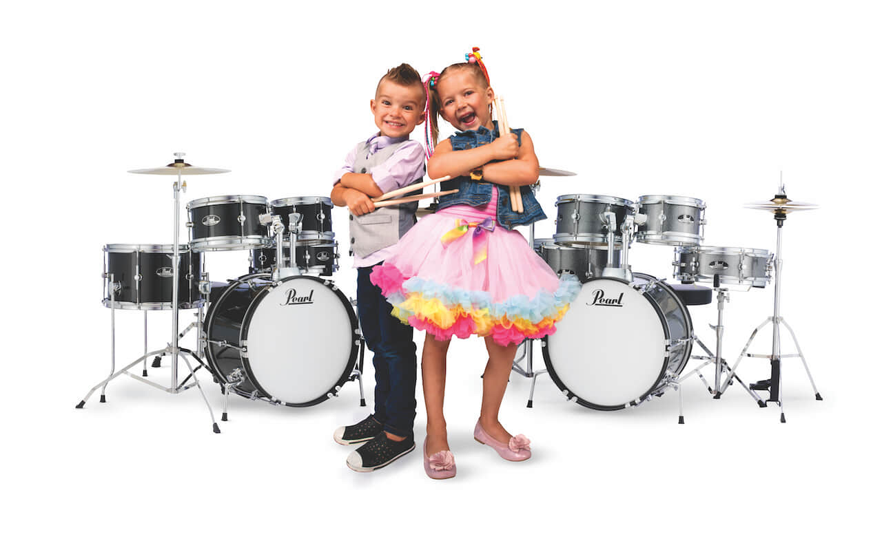 パールが子供向けの本格的“オールインワン”ドラム・セットを発売 