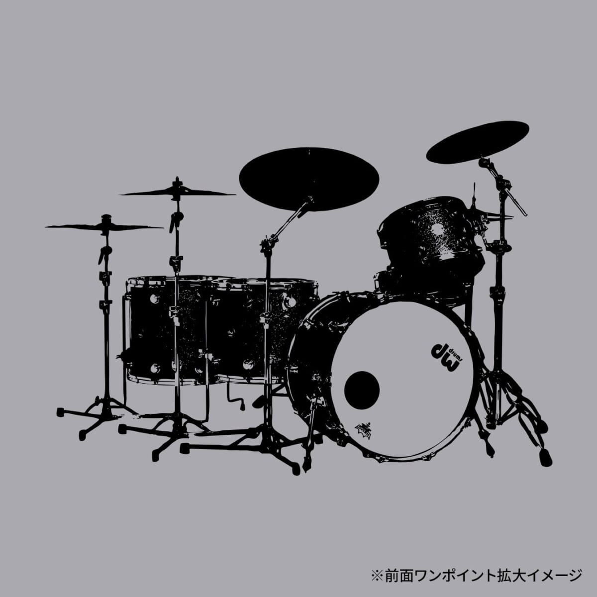 恒岡章 Tシャツ 前面ワンポイントイメージ