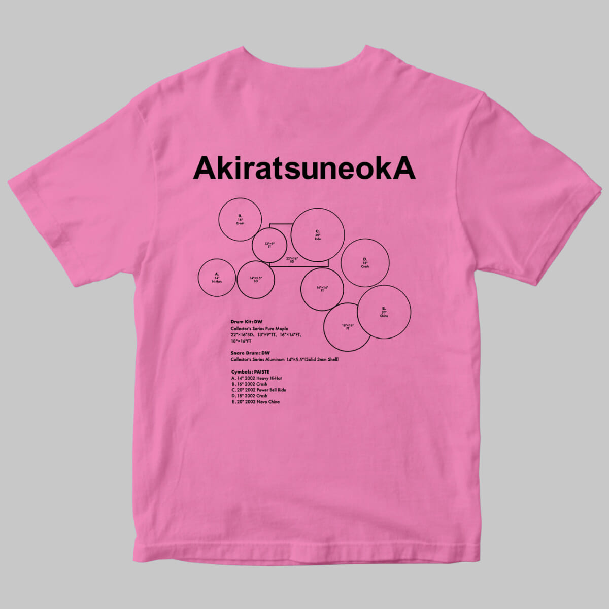 恒岡章 Tシャツ ピンク